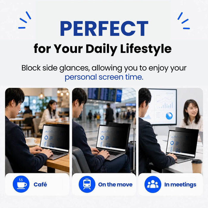 Nano-suction privacy screen filter for MacBook — DEFF