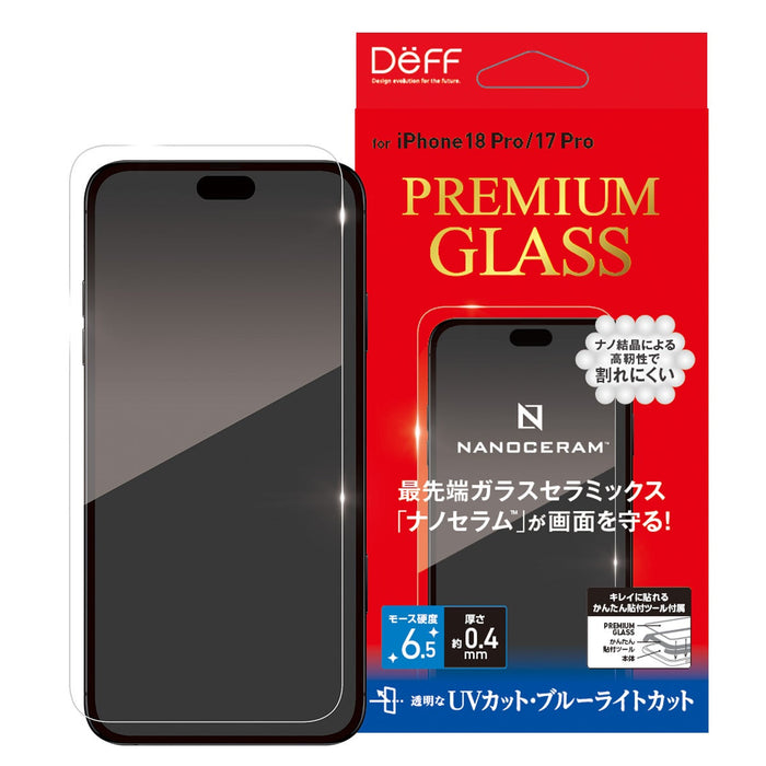 NANOCERAM™ PREMIUM GLASS (Anti-UV+BL) iPhone 18 Pro / Pro Max