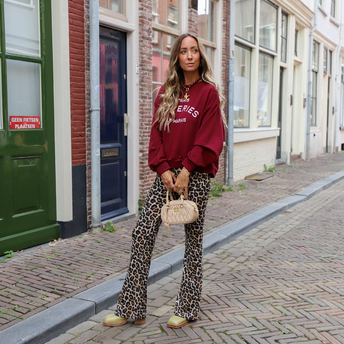 Noisy May Pasa flared pants black Leo