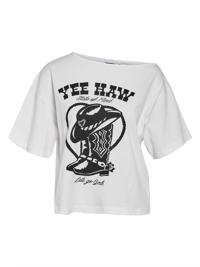 Noisy May Vilma off shoulder shirt yee haw