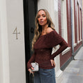 Off shoulder top Femm burgundy