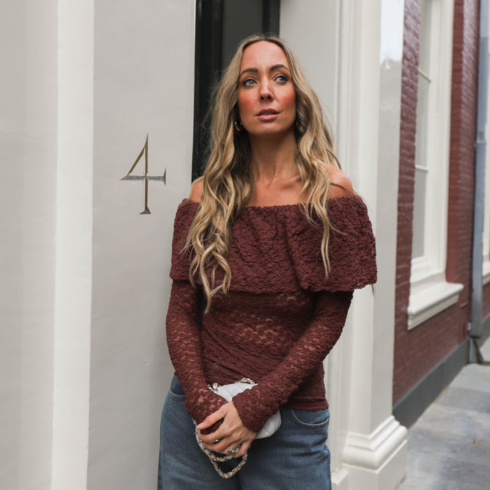 Off shoulder top Femm burgundy