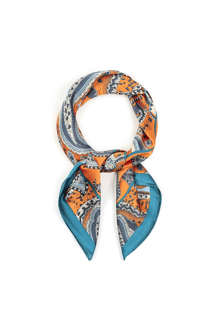 Oranje print sjaal
