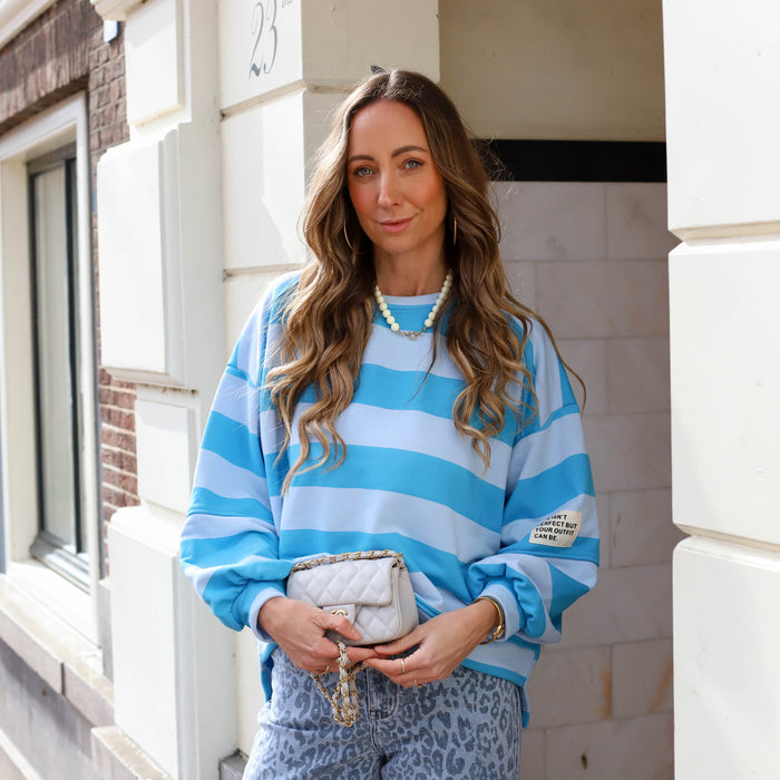 Oversized sweater perfect blauw lichtblauw