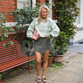 Overslag skort khaki
