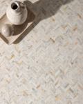 Palazzo Oro Honed Herringbone Mosaic