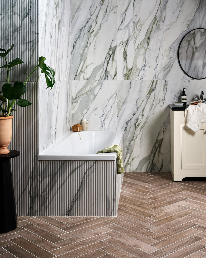Palm Springs Porcelain Cerulean Fluted|palm-springs-ceramic-cerulean-plain