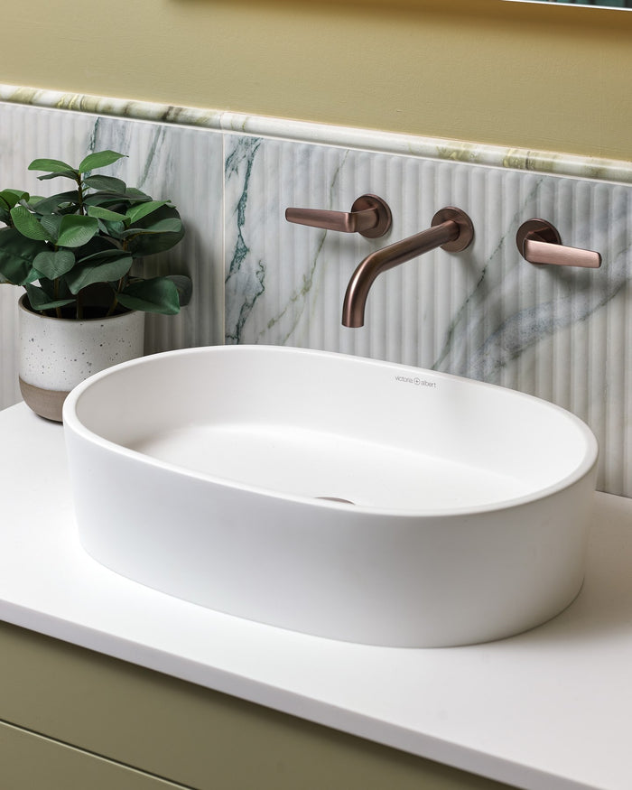 Palm Springs Porcelain Cerulean Fluted|palm-springs-ceramic-cerulean-moulding