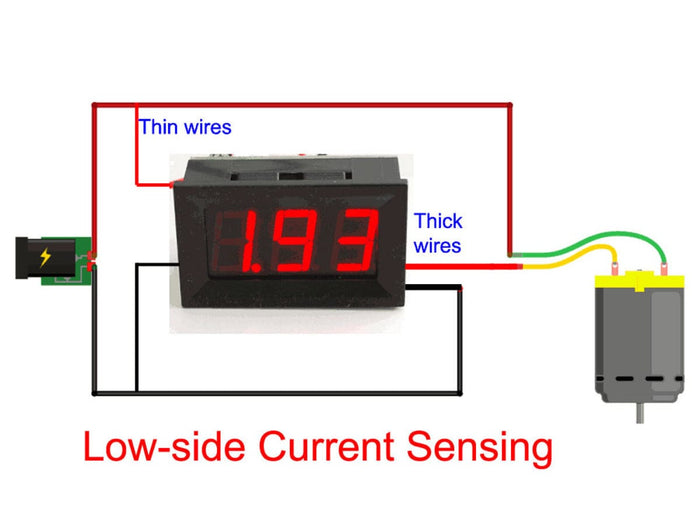 Panel Current Meter - 0 to 9.99A by The Pi Hut - The Pi Hut