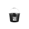 Perfect Level Master reusable bucket, black plastic with front logo and metal handle