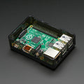 Pi Model B+ / Pi 2 / Pi 3 Case Base - Smoke Grey by Adafruit - The Pi Hut