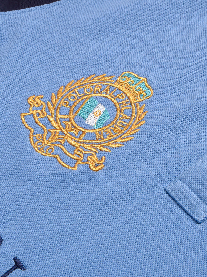PRL Stylish Pique Summer Polo For Men-Blue with Navy-BR13011