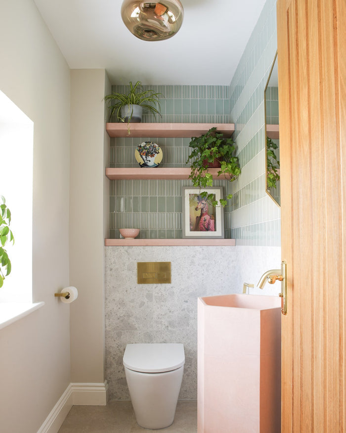 Pumice Porcelain Off White|Credit: Spaces by Design, Photography by Lucy Glen|tunstall-ceramic-fluted-brick-fern, tunstall-ceramic-brick-fern