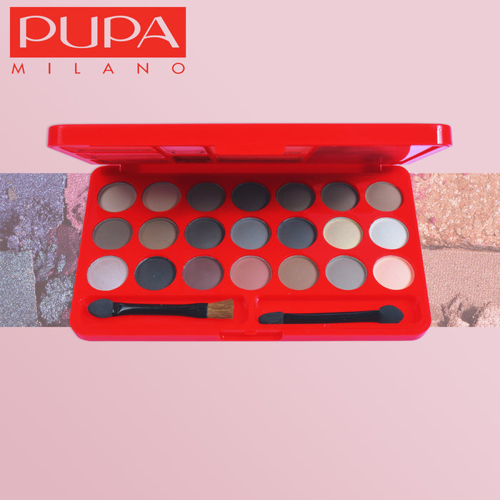 PUPA 21 Color Flash Gleam Eye Shadow Kit-RT643-2