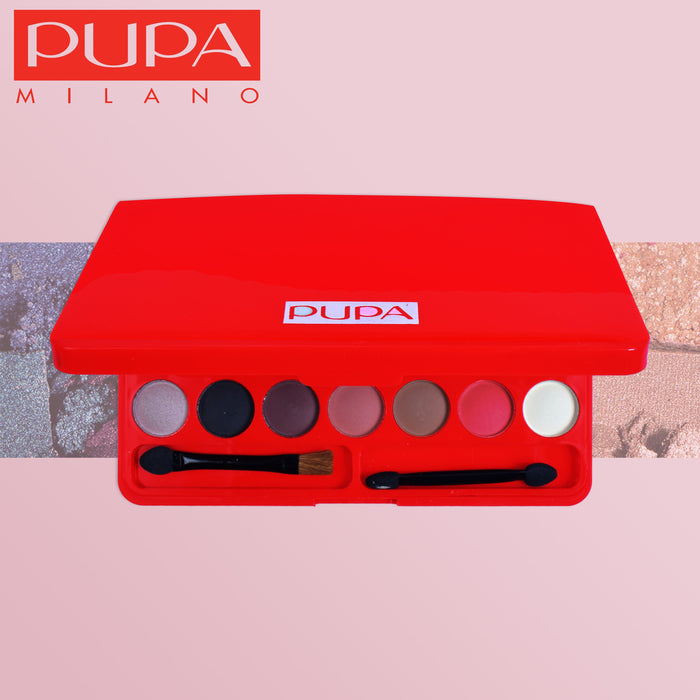 PUPA 21 Color Flash Gleam Eye Shadow Kit-RT643-2