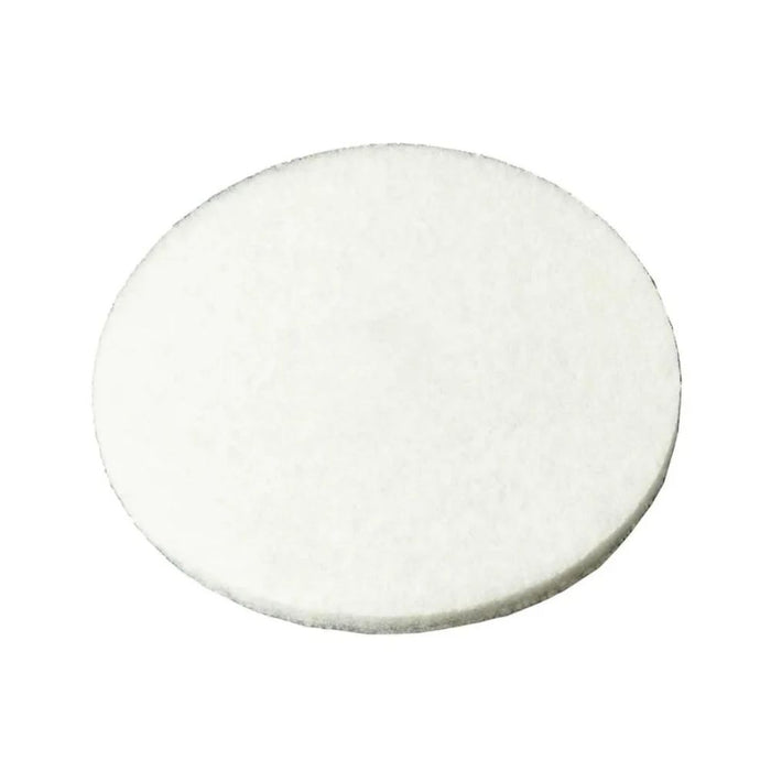 18" polishing pad, white fine texture