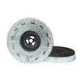 18" nylon brush head with gray bristles and black hub