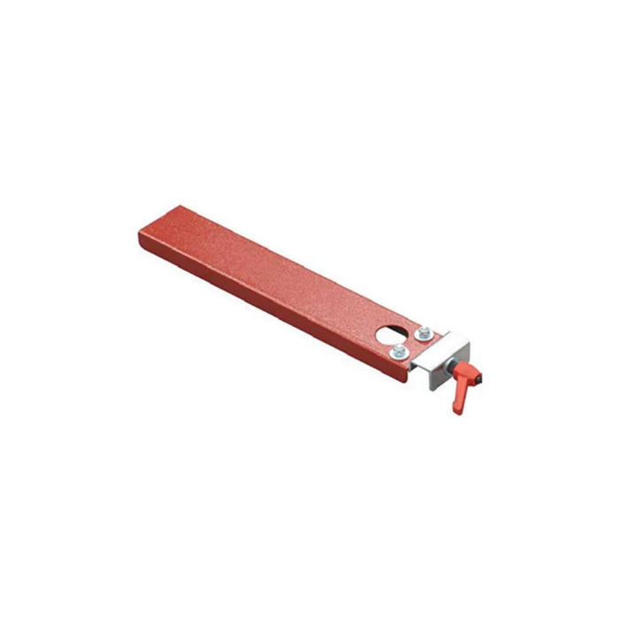 90° sliding square tool with red base and metal clamp