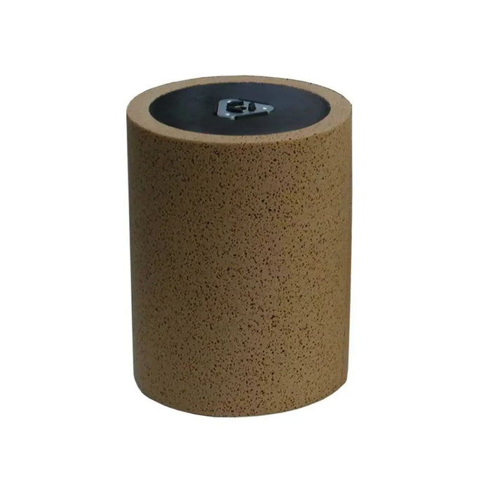 Berta sanded grout sponge: cylindrical abrasive sponge with dark top