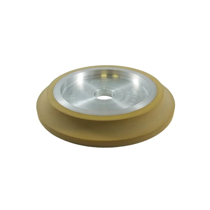 Step 3 polishing wheel, yellow outer disc with metal center hole