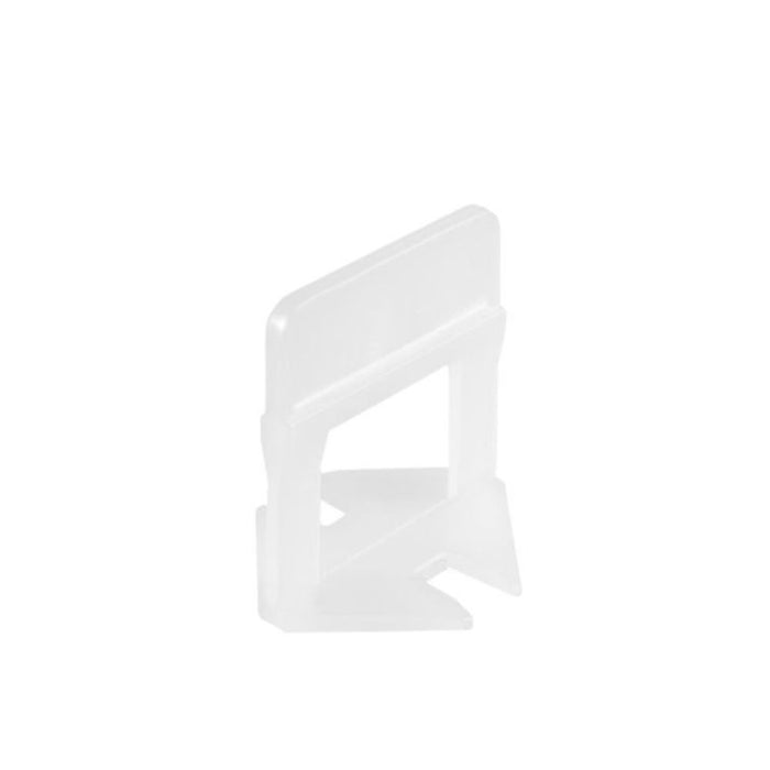 Raimondi HD tile leveling clip for 1/16" grout joints, white plastic piece