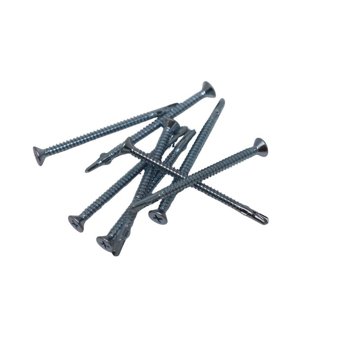#10 Wood-to-Metal self-drilling screws, dark finish, Phillips drive