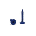 Rapid Recess countersunk external screws, dark blue, Phillips head