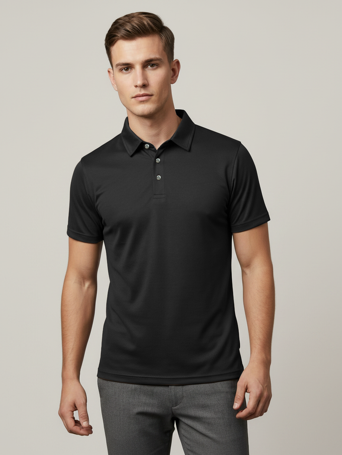 Rawgear Summer Dry Fit Polo Shirt For Men-Black-BE2444