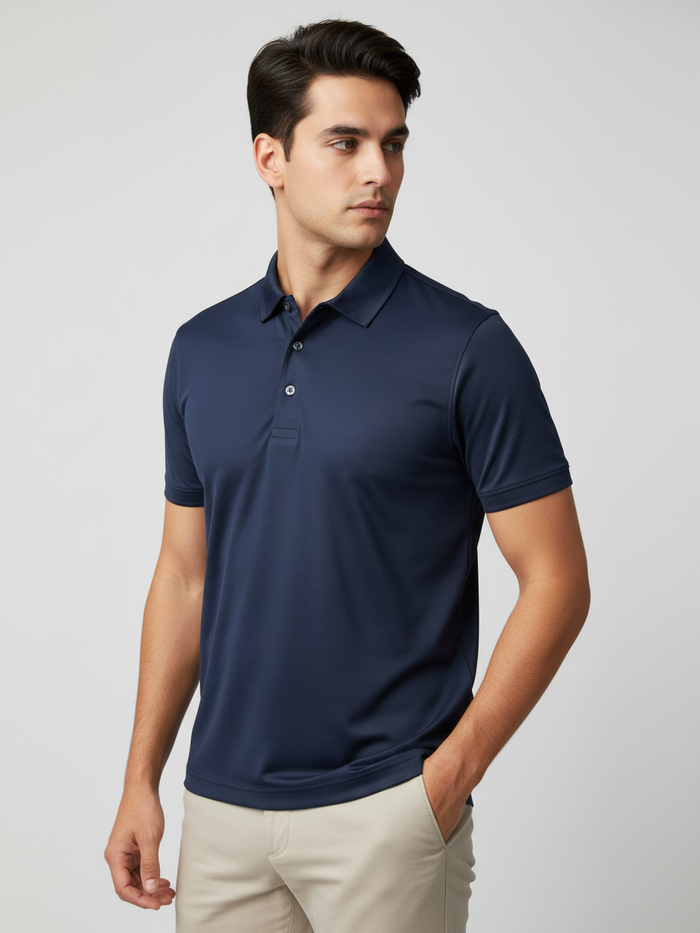 Rawgear Summer Dry Fit Polo Shirt For Men-Dark Navy-BE5149