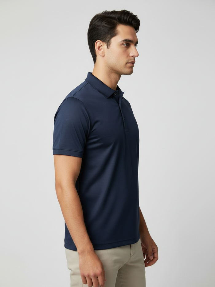 Rawgear Summer Dry Fit Polo Shirt For Men-Dark Navy-BE5149
