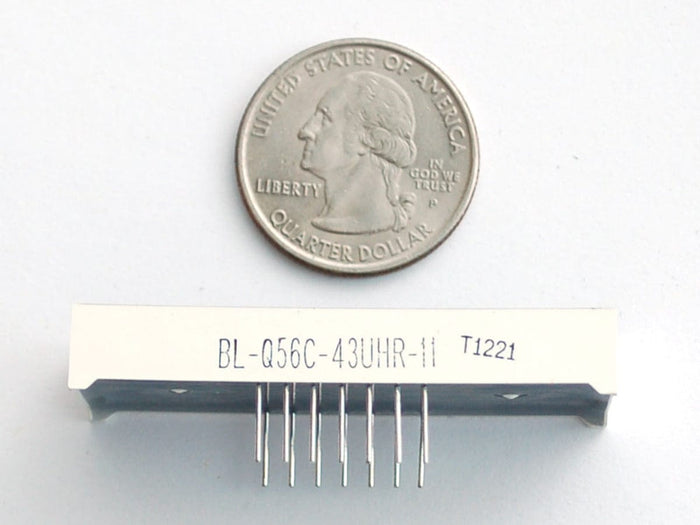 Red 7-segment clock display - 0.56" digit height by The Pi Hut - The Pi Hut