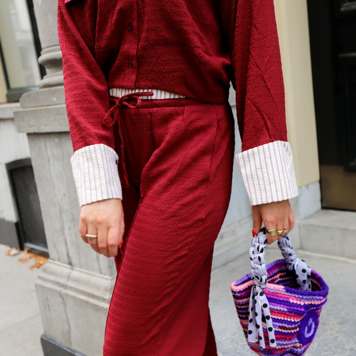 Refined Department wide pants Mara bordeaux
