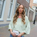 Robie streep shirt blauw geel