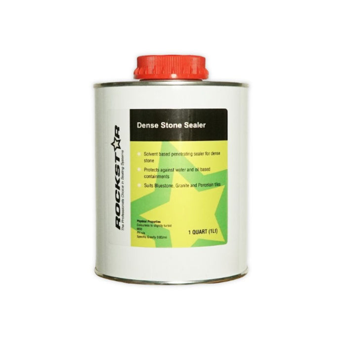 Rockstar Dense Stone Sealer, 1 quart (1 l) stone sealer in metal can