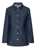 Rose denim blouse dark blue