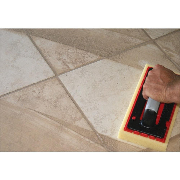 Rockin Roller scrub insert pressed for cleaning, with handle and roller frame