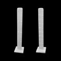 RTC SLU depth gauge leveling pins with 4-inch and 100 mm measurement scales