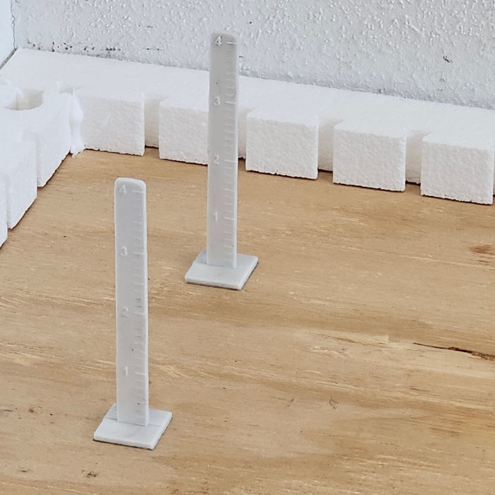 RTC self-leveling underlayment depth gauge pin with adhesive base