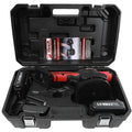 Vibralift suction cup tool in black/red, shown in open hard case