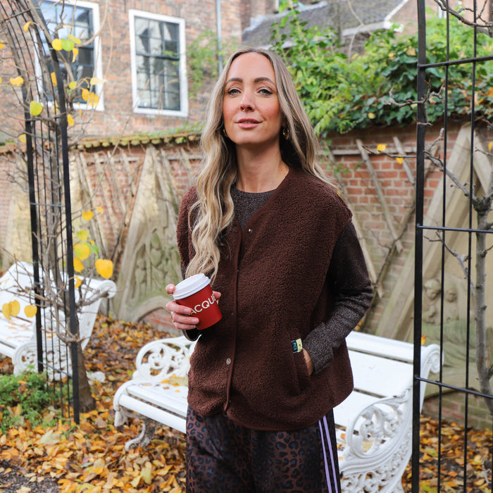 Salima knit hot fudge