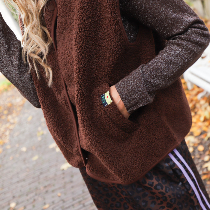 Salima knit hot fudge