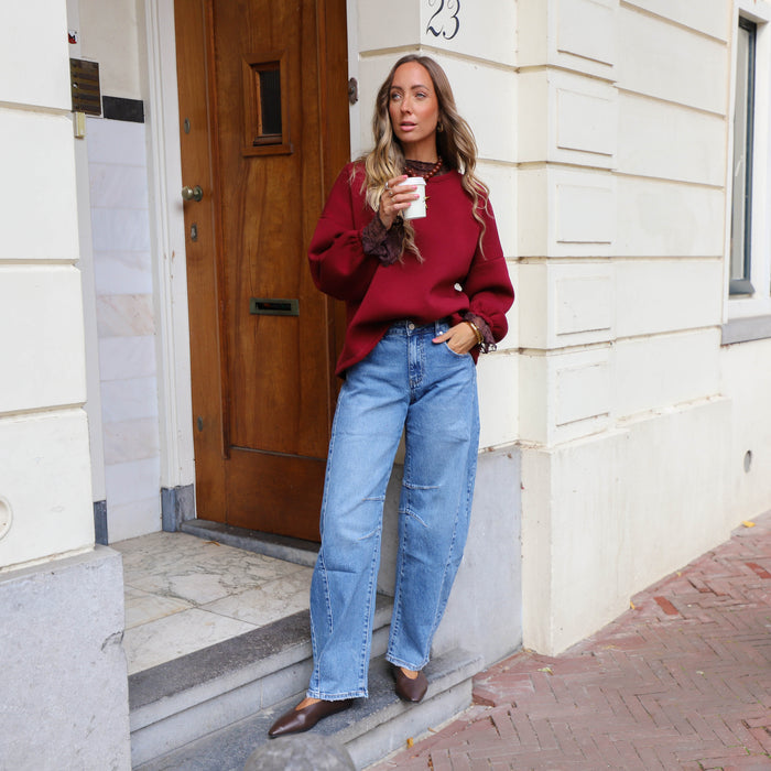 Salut sweater burgundy