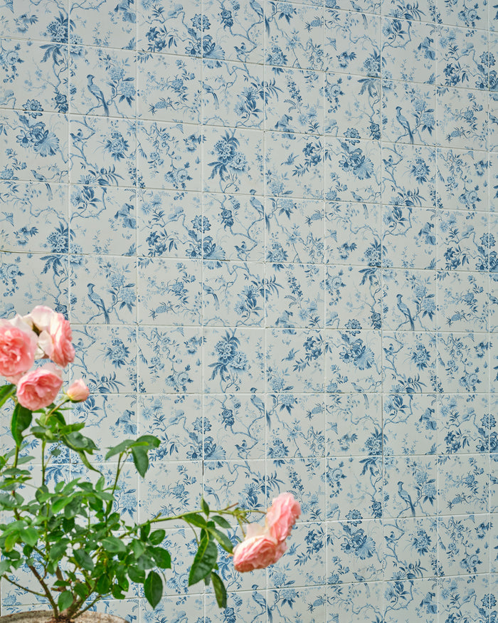 Sanderson - Pillemont Toile China Blue Mural Porcelain