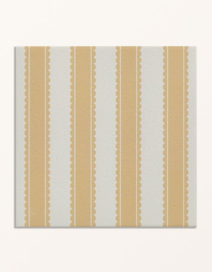 Sanderson - Pinetum Stripe Ochre Porcelain