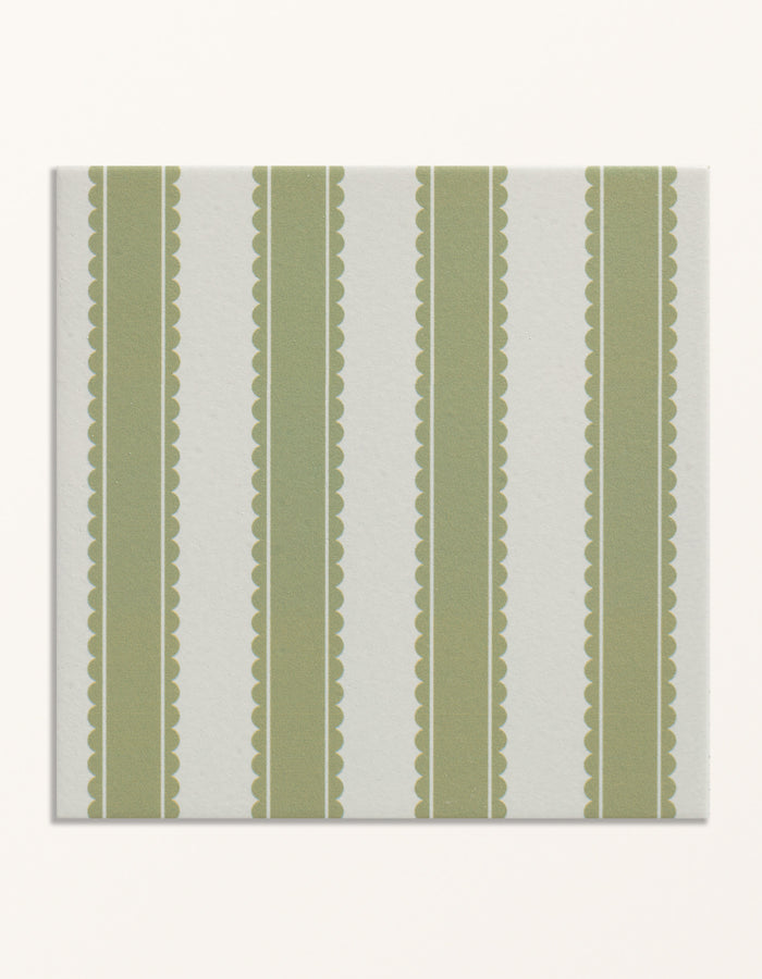 Sanderson - Pinetum Stripe Sage Porcelain