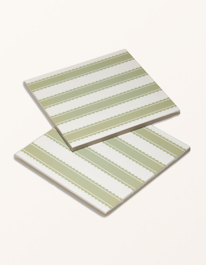 Sanderson - Pinetum Stripe Sage Porcelain
