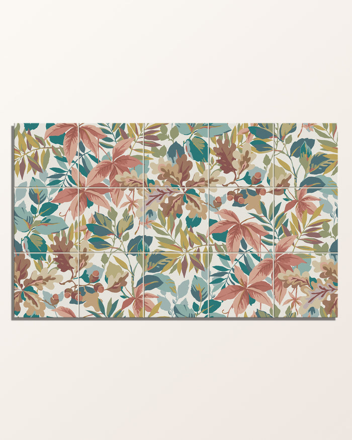 | This design comprises 15 numbered tiles