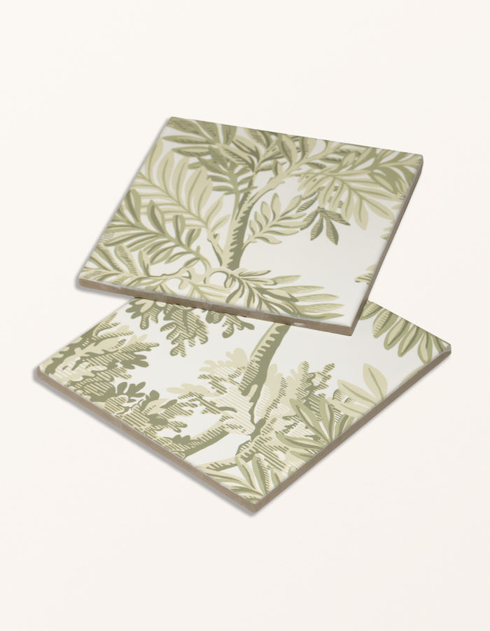 Sanderson - Tapestry Trees Forest Mural Porcelain