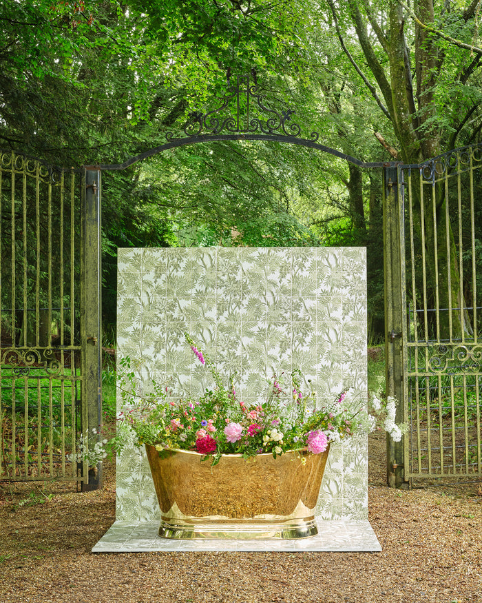 Sanderson - Tapestry Trees Forest Mural Porcelain