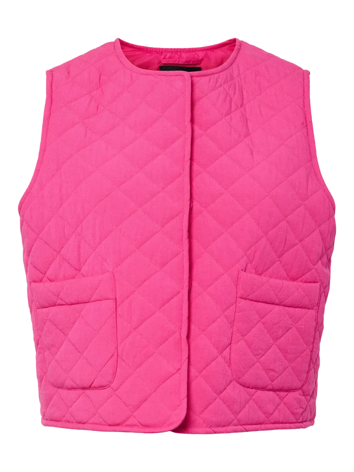 Saria gilet fuchsia purple